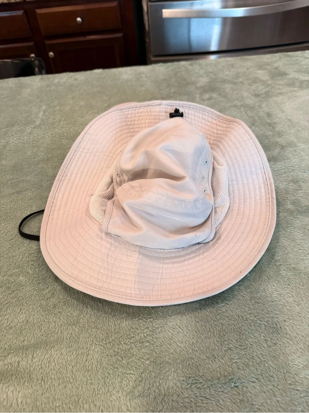 Sonoma Boonie Hat L/XL Light Gray Wide Brim Neck Flap Fishing Hiking Hat